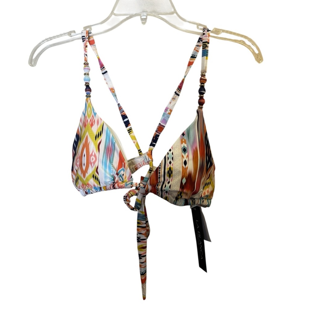 LaBlanca Women’s Desert Dream Triangle Multicolor Bikini Top sz 12